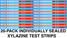 Tranq XYL Home Drug Testing Strips- 20 Pack w/Scoops- Powder/Liquid Exp 9/27 11z