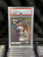 2021 Panini Prizm Old School Sandy Koufax Bronze Donut Circle Prizm /40 PSA 10