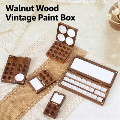 Compact Mixing Paint Tray Mini Watercolor Palette Pocket Palette Paint Cases