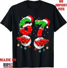 Funny Six Seven 67 Meme 6 7 Christmas Santa Hand T-Shirt, UNISEX Adult Kid Tee