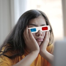  60 pezzi di occhiali da cinema, occhiali 3D in carta, occhiali 3D anaglifi,