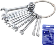 Small Wrench Set, 10 Pcs, 4-11mm Mini Combination Wrench Sets with Portable Stor