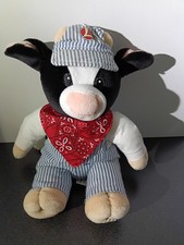 Vintage Lionel Mary's Moo Moo Friends Enesco Train Engineer Cow Plush