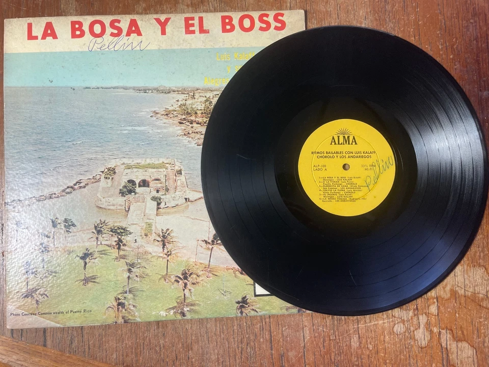 Luis Kalaff Y Sus Alegres Dominicanos – La Bosa Y El Boss LP RARE Vinyl ALMA Foto 2 de 4
