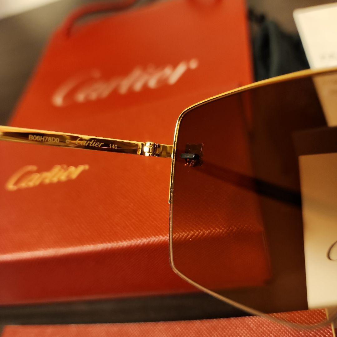 Cartier Sunglasses/Glasses Frame Panthère CT0333S 002 AUTH