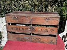 Large Vintage Wooden Egg Packing Crate Alton, Hants