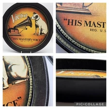 Vintage Bristol Ware 1980s Tin Serving Tray Nipper RCA Victor His Master’s Voice