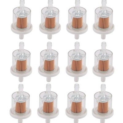 12pcs 40 Micron 1/4'' Inline Fuel Filter Compatible with Ka-wasaki FH430V FH45...