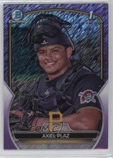 2023 Bowman Chrome Prospects Purple Shimmer Refractor 180/250 Axiel Plaz 8az