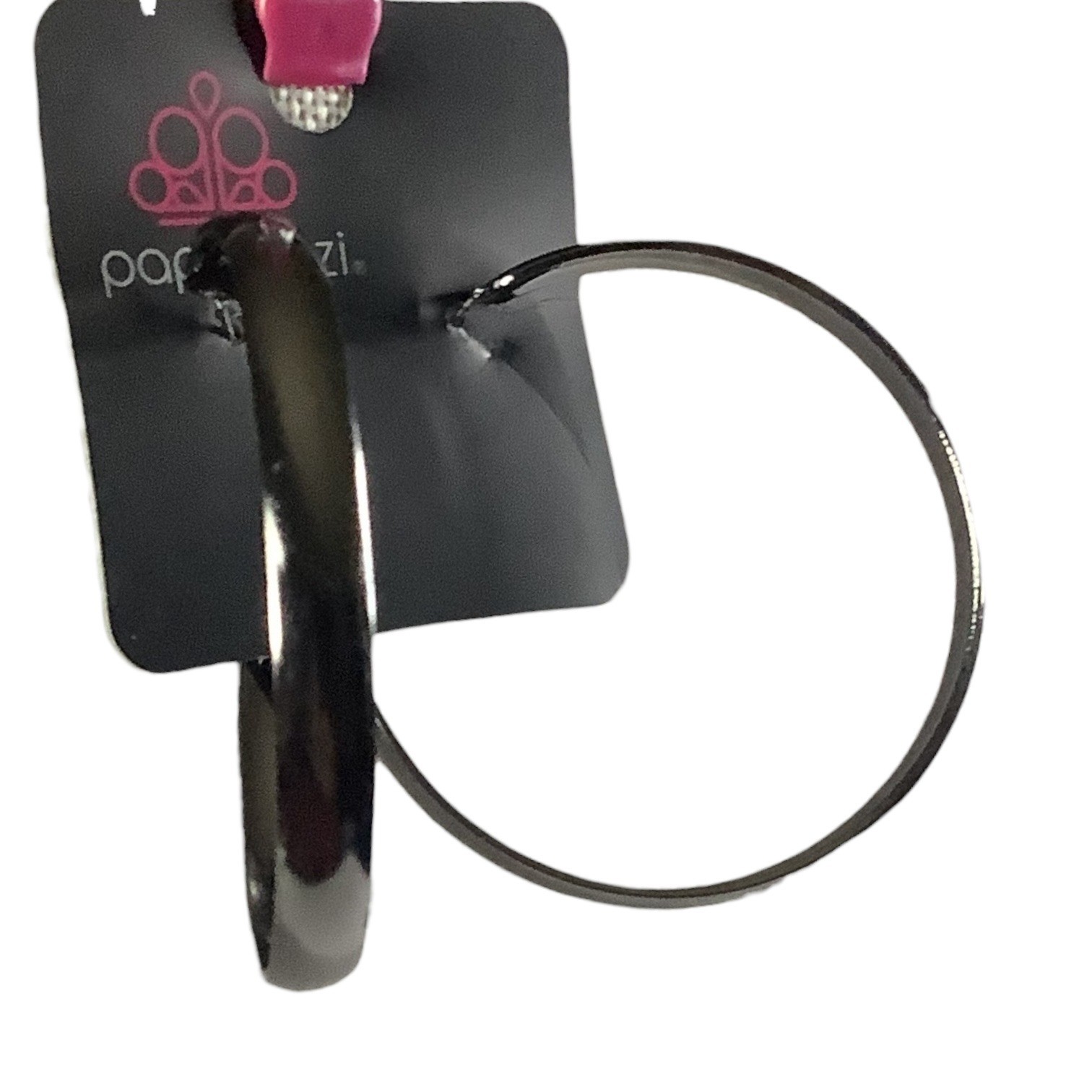 Paparazzi Jewelry A Double Feature Black Hoop Earrings For Women