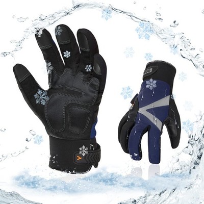 Vgo...-4°F Coldproof&Waterproof&Windproof Winter Work Gloves(SL8777FW,L)