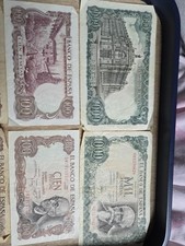 9 Vintage Spanish Banknotes - 1970 & 1971 Banco de España (1000 & 100 Ptas)