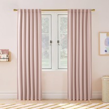 Pink Curtains Blackout 84 Inches Long 2 Panels Set for Girls Bedroom Living R...