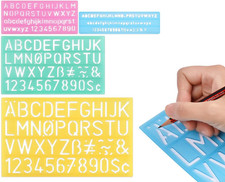Alphabet Stencils Set of 4 Plastic Letter Stencil Assorte