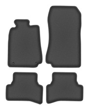Velours-Fu&szlig;matten f&uuml;r Mercedes CLK W208 1997-2003 Coup&eacute; 4-tlg Schwarz DURBAN