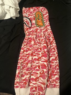 BAPE Pink Camo Shark Full Zip Hoodie