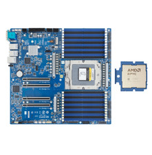 Gigabyte MZ33-AR1 Motherboard With AMD EPYC 9535 ES 64Cores SP5 CPU