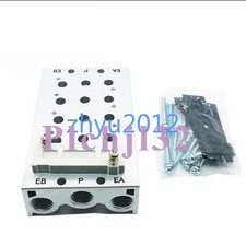  SMC SS5Y7-20-06 Bar Stock Pneumatic Manifold, Non Plug-In Elec. Connect, 6