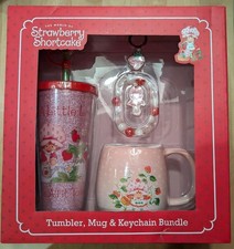 New STRAWBERRY SHORTCAKE Tumbler, Mug  Keychain Bundle Gift Set - Full Size