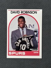 David Robinson 1989 Hoops Rookie Card San Antonio Spurs 138. rookie card picture