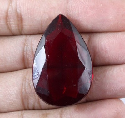 Birne Brasilianischer Rottopas 47,05 Ct Loser Edelstein AGI Zertifiziert T14801