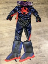 Marvel Miles Morales Spider-Man Deluxe Costume Kids Small 5-6 Padded Jazwares