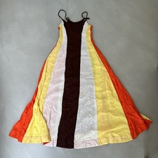 Free People Colour Harmony Maxi Dress. Yellow/Orange/Brown. Small. RRP £108