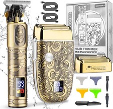 Foil Shavers for Men Electric Razor, Clippers and Trimmer for Men with LED Di...