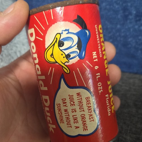 Disney Donald Duck Orange Juice Bank Florida Unsweetened 6 fl. oz. Collectible - Picture 4 of 4