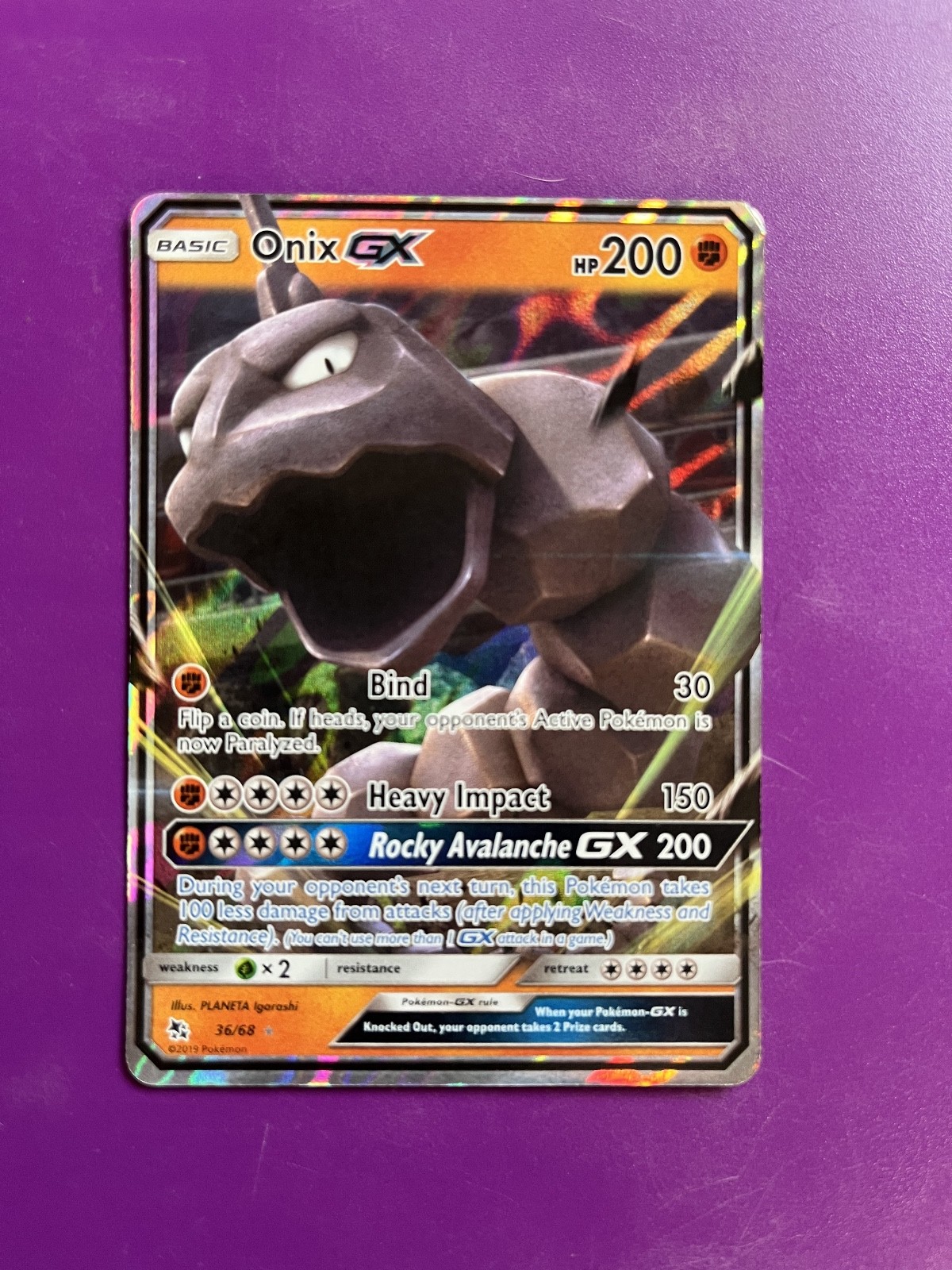 Onix GX 36/68 Hidden Fates