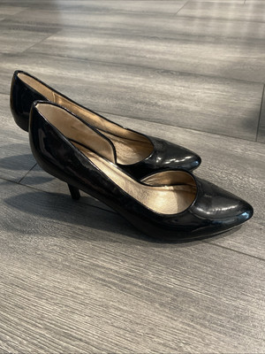 Women s Report Patent Half D'orsay Pump Size 7.5