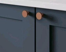 Kitchen Cupboard Copper Effect Door Knob Howdens with fixings 33mm