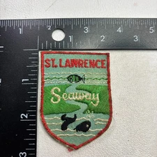 Vintage HTF c 1970s or 80s FIsh & Whale ST. LAWRENCE SEAWAY New York Patch 59U3