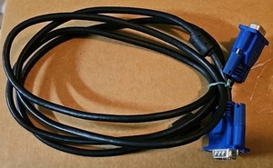 Heavy Duty VGA Cable 6ft Male to Male SVGA Monitor Cord Computer 1080p Video