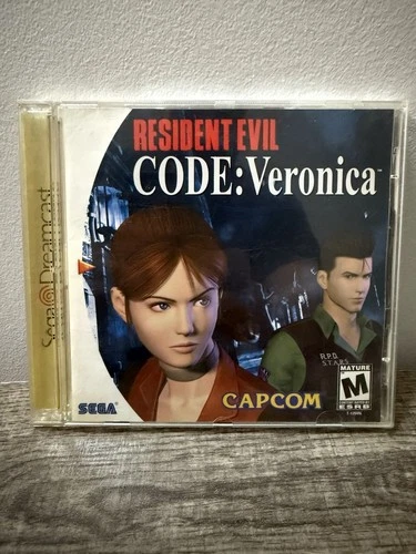 Resident Evil CODE Veronica (Sega Dreamcast) Game & Manual W Reg Card  - Tested