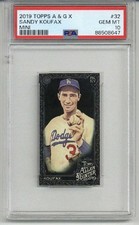 2019 TOPPS ALLEN & GINTER X MINI #32 SANDY KOUFAX CARD DODGERS PSA 10 LOW POP