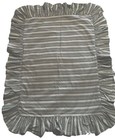 Three (3) Ralph Lauren Caulfield Lght Green Striped Ruffle Pillow Shams Vintage — photo 8