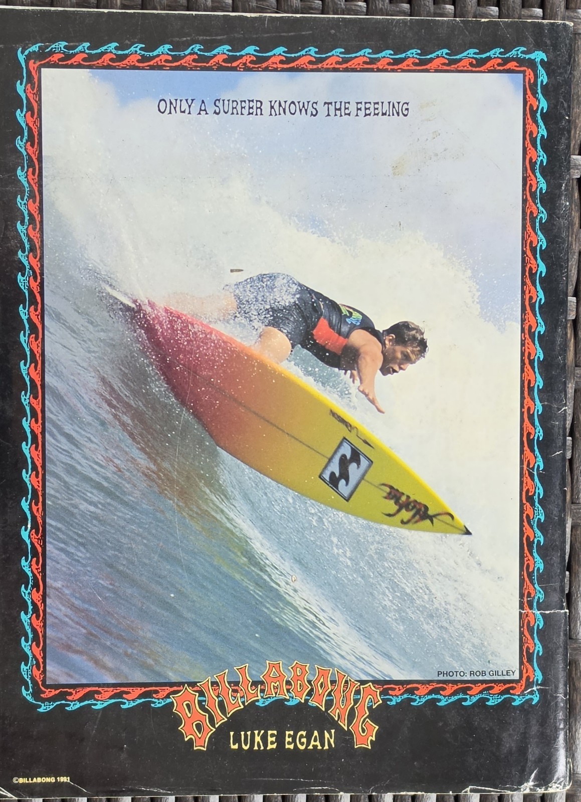 1991 Waves Nov Dec Kelly Slater Timor Luke Egan Poster J-Bay VG image 5