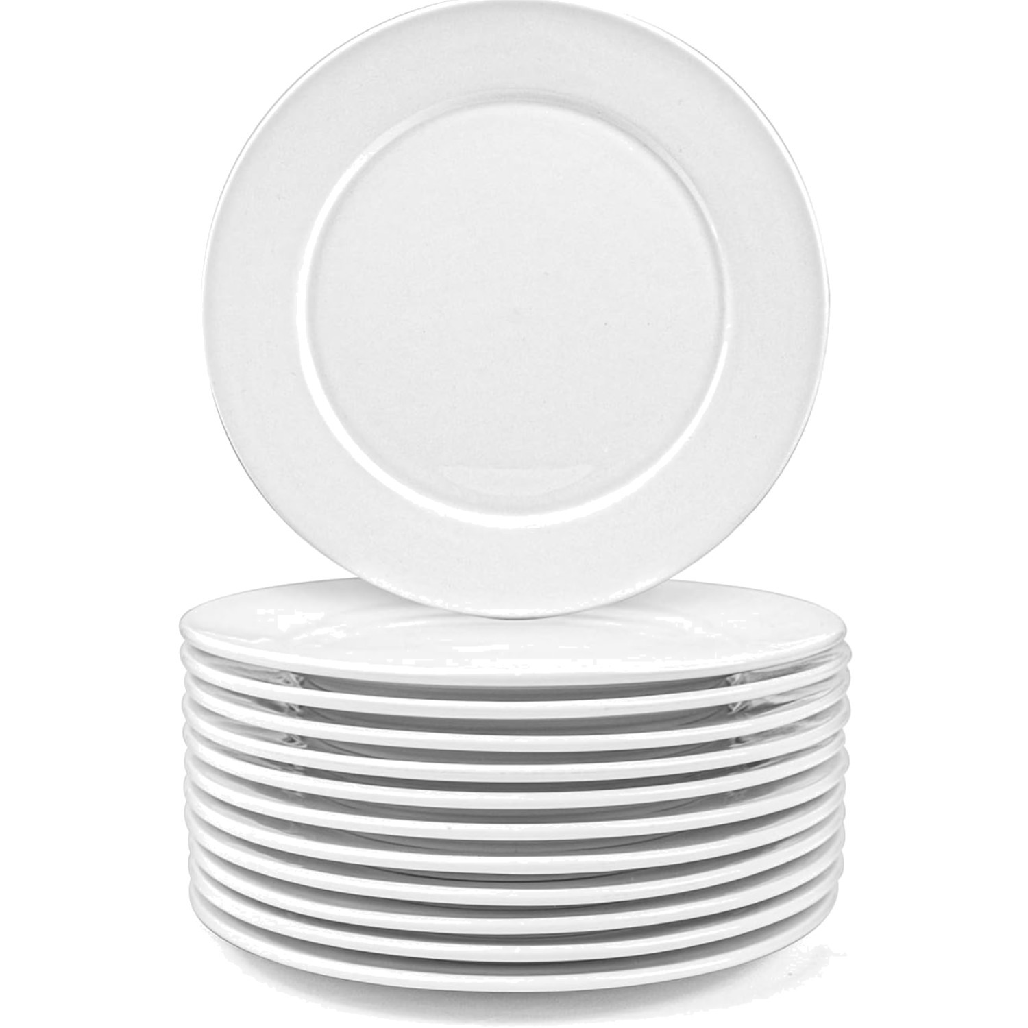 Wunderschönes 12er Set Essteller - Robust, Stapelbar und Ideal für Gastronomie