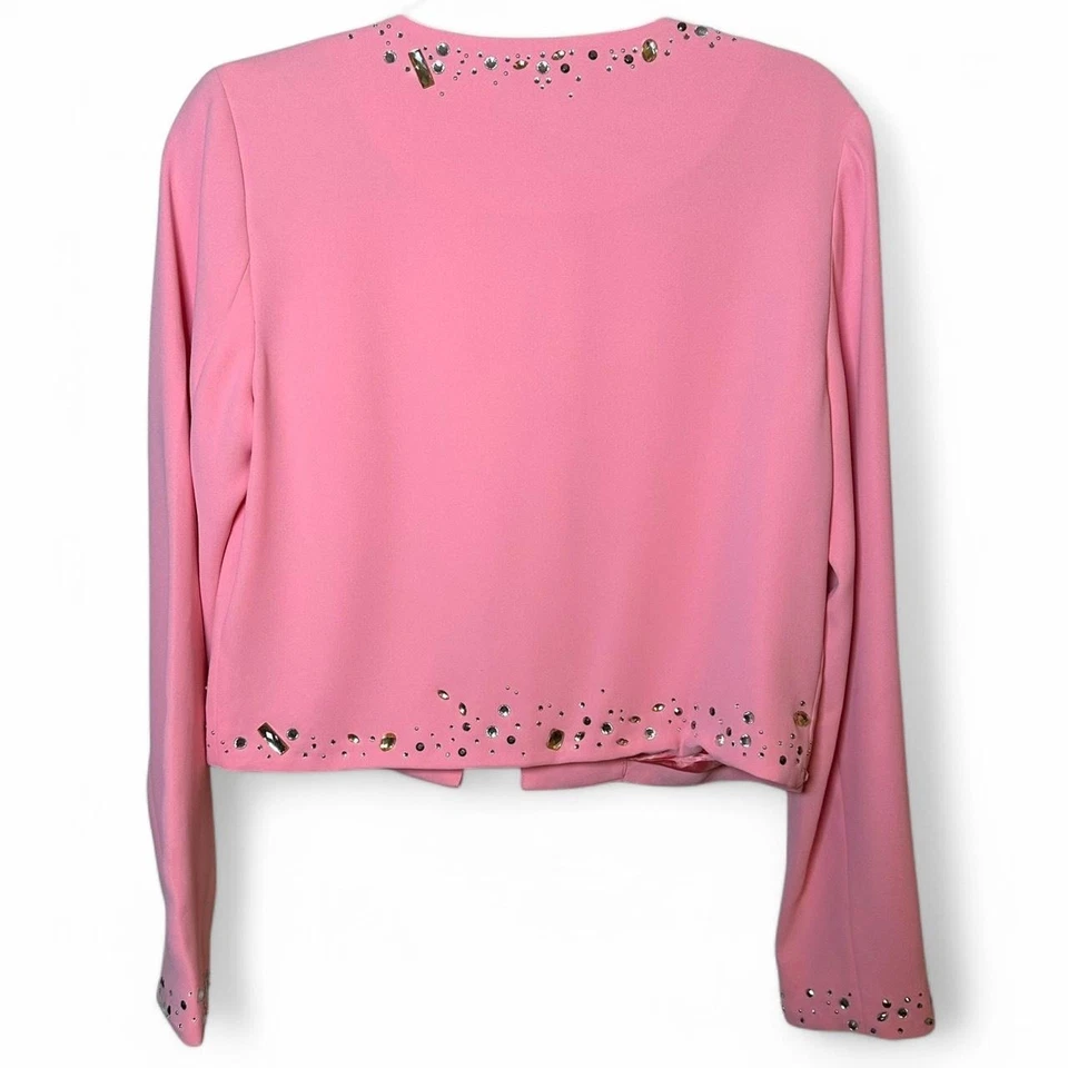Juicy Couture Black Label Pink Rhinestone Tie Cardigan - Size Small NWOT Y2K - Image 3 of 3