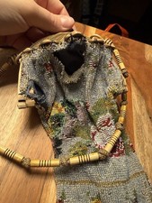 antique beaded purse victorian. Sold As Is. Needs Repair. Rare Maybe Ivory