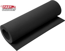 EVA Foam 5Mm, Cosplay Foam Roll 16 X 59In 6.5Sqft Black, Suitable for Large Fo