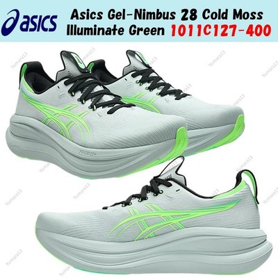 Asics Gel-Nimbus 28 Cold Moss Illuminate Green 1011C127-400 Herren Gr.