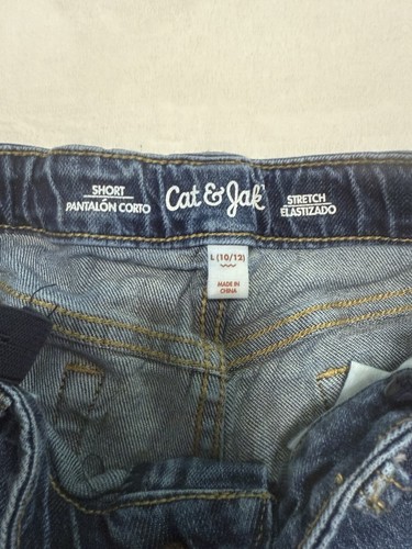 Cat & Jack Youth Girls Short Stretch Denim Shorts Size L (10/12) - Picture 3 of 3