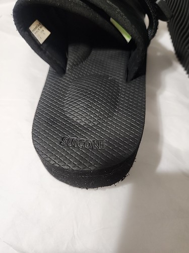SUICOKE Moto-Cab Sandals Kids 4 Womens 6 Black OG-056VS Slides Comfort Unisex HH - Picture 6 of 8