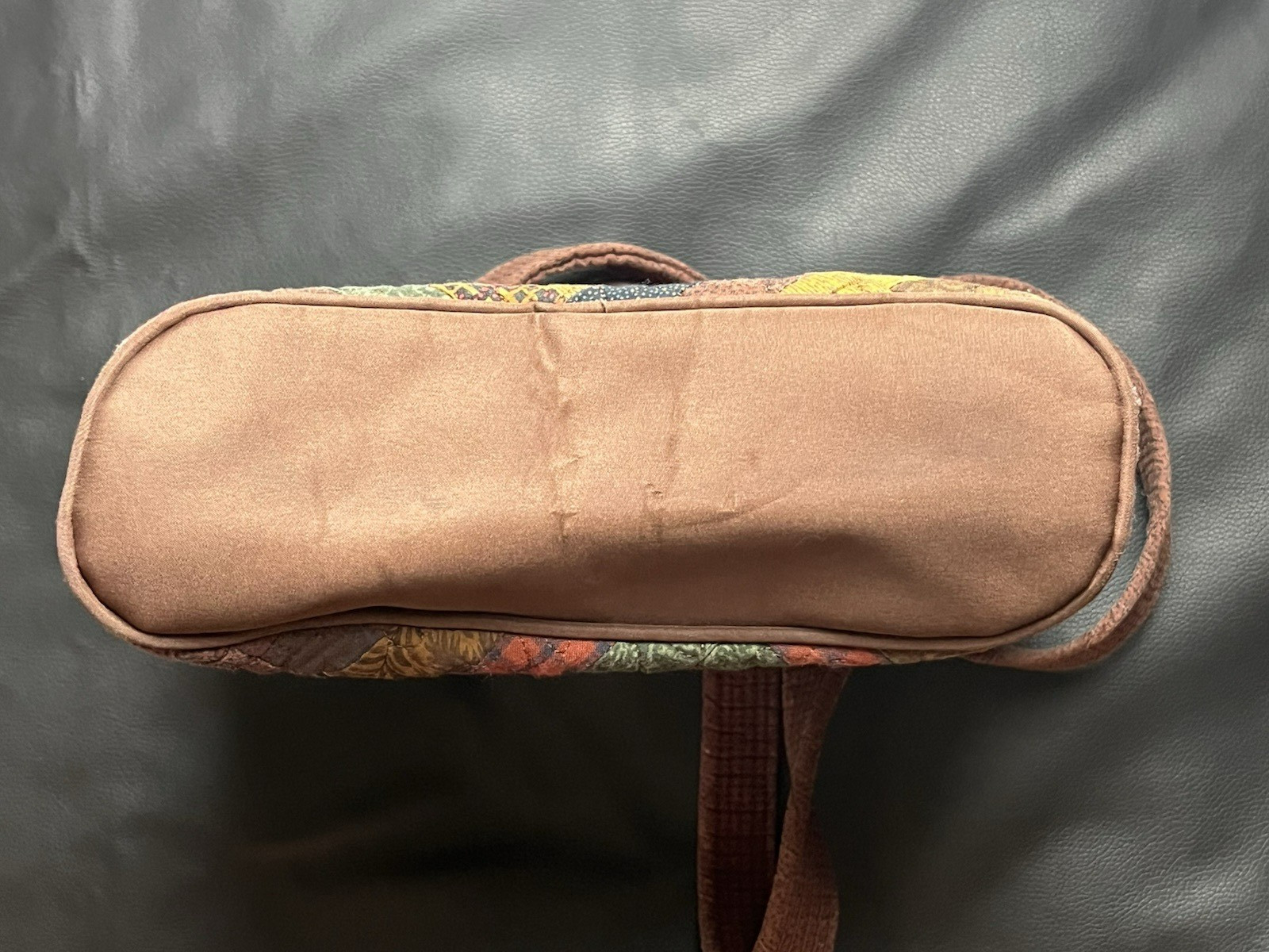 Donna Sharp Quilted Patchwork Purse Brown Multico… - image 10