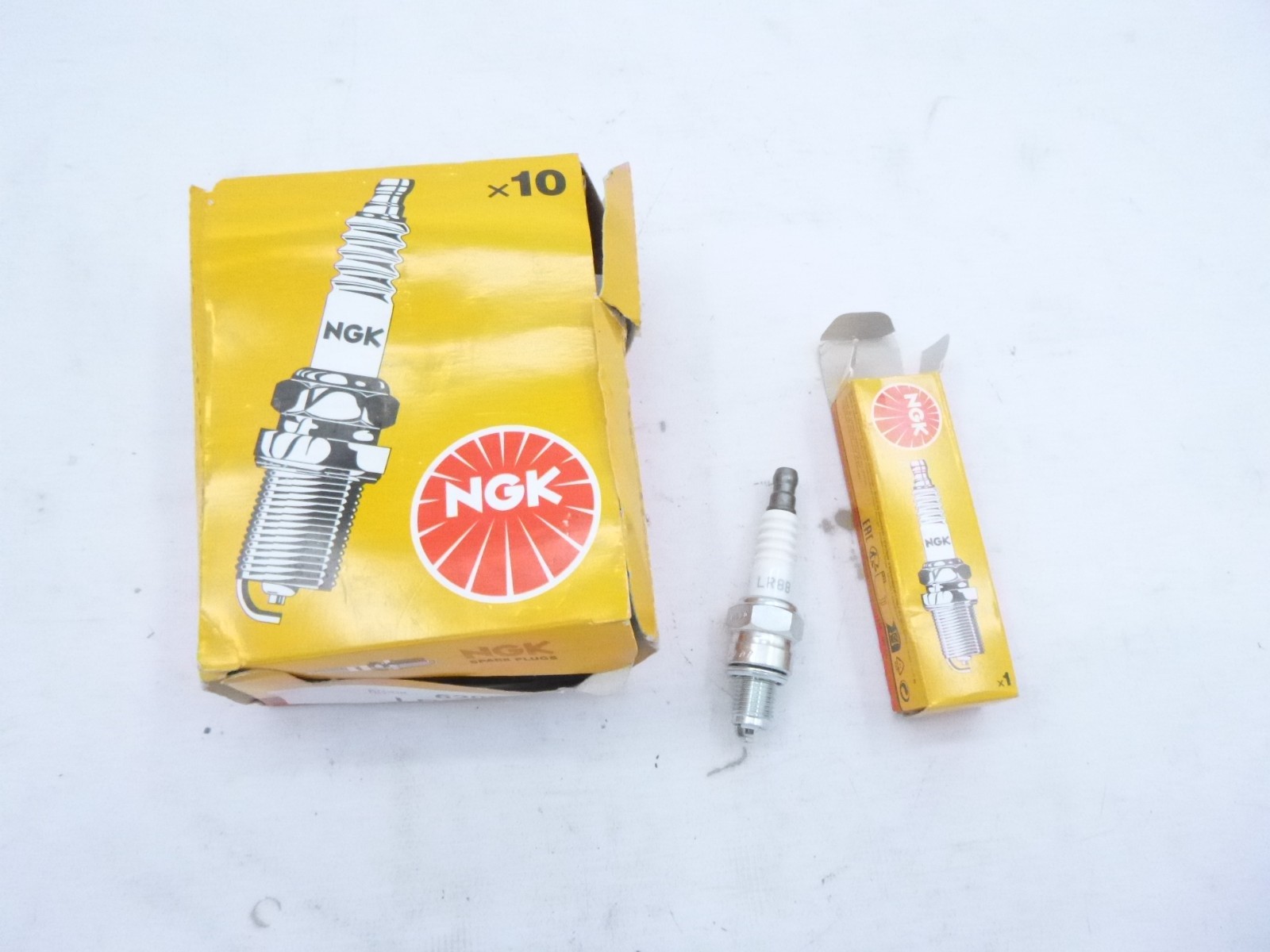 8 Pack NGK Spark Plug LR8B 6208 fits 2009-2023 KTM 50 SX Mini Base