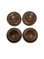 Isolatori Piedini legno noce per Pianoforte 9 cm set 4 pezzi piano caster cups