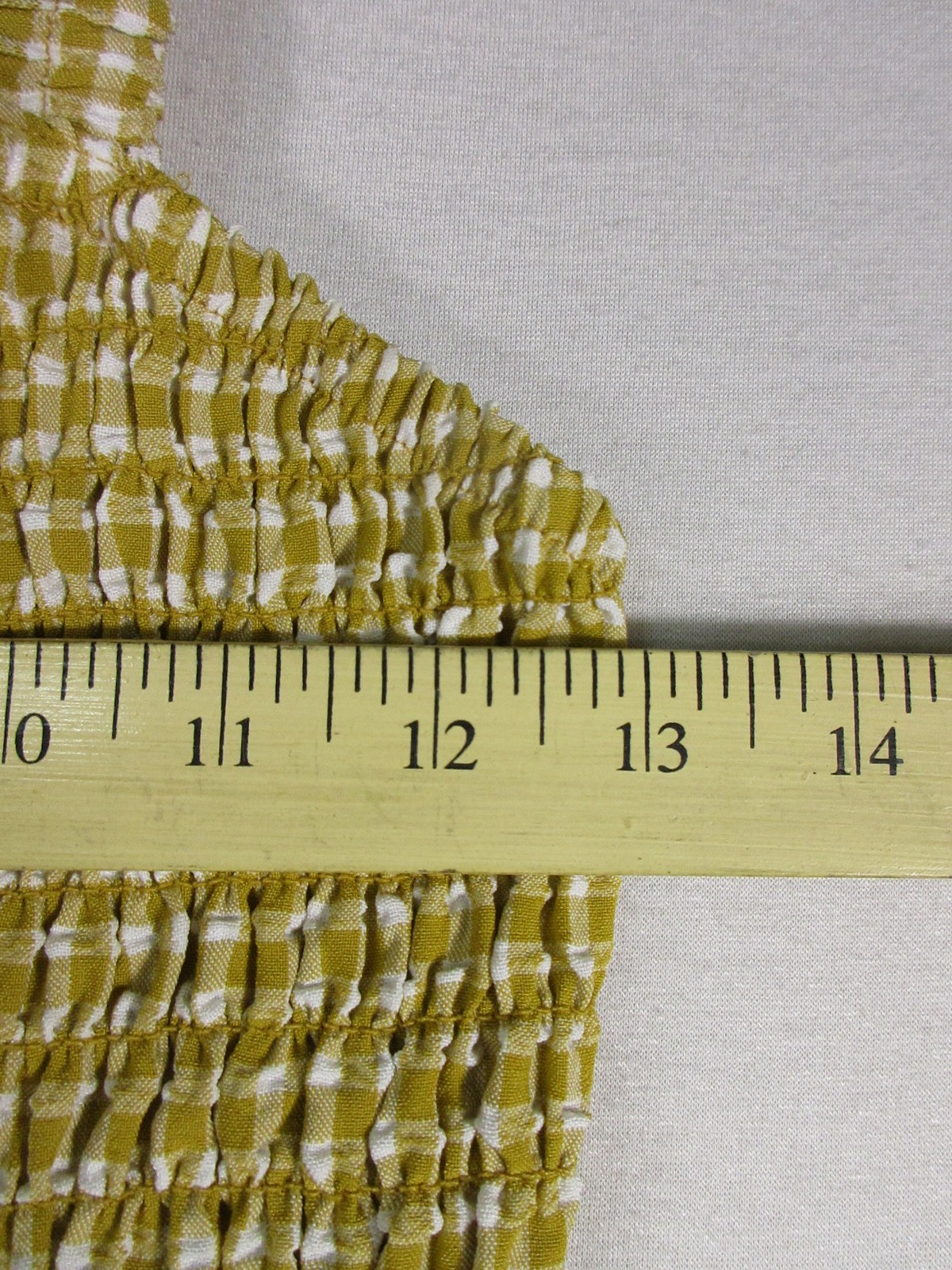 Sienna Sky Womens Square Neck Sleeveless Crop Top Plaid Print Size XS Yellow