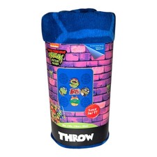 Nickelodeon Teenage Mutant Ninja Turtles Fleece Kids Blanket Throw 46" x 60" New